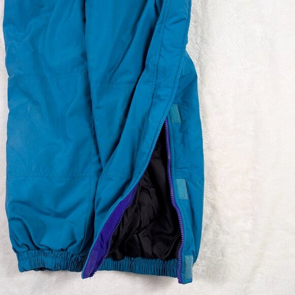 Vintage LL Bean Kids Thinsulate Ski Overalls Blue Youth Small 8 Insulated - Picture 5 of 13